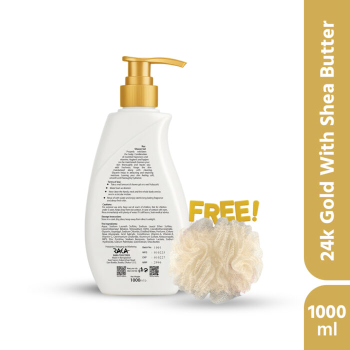 24K Gold with Shea Butter (1000 ml) - Image 2